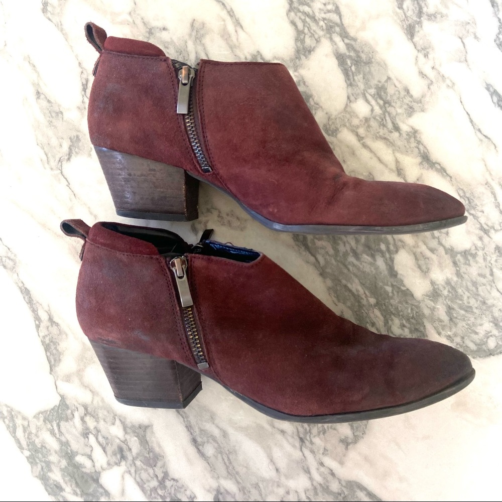 Franco Sarto Maroon Booties